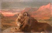 Pedro Americo Lion oil on canvas